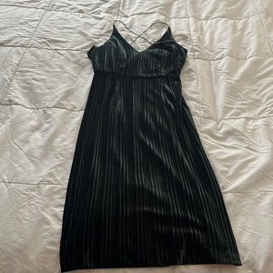 Dark green velvet dress. Size S.